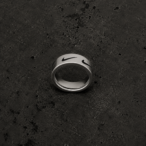 Stainless Steel Swoosh Ring