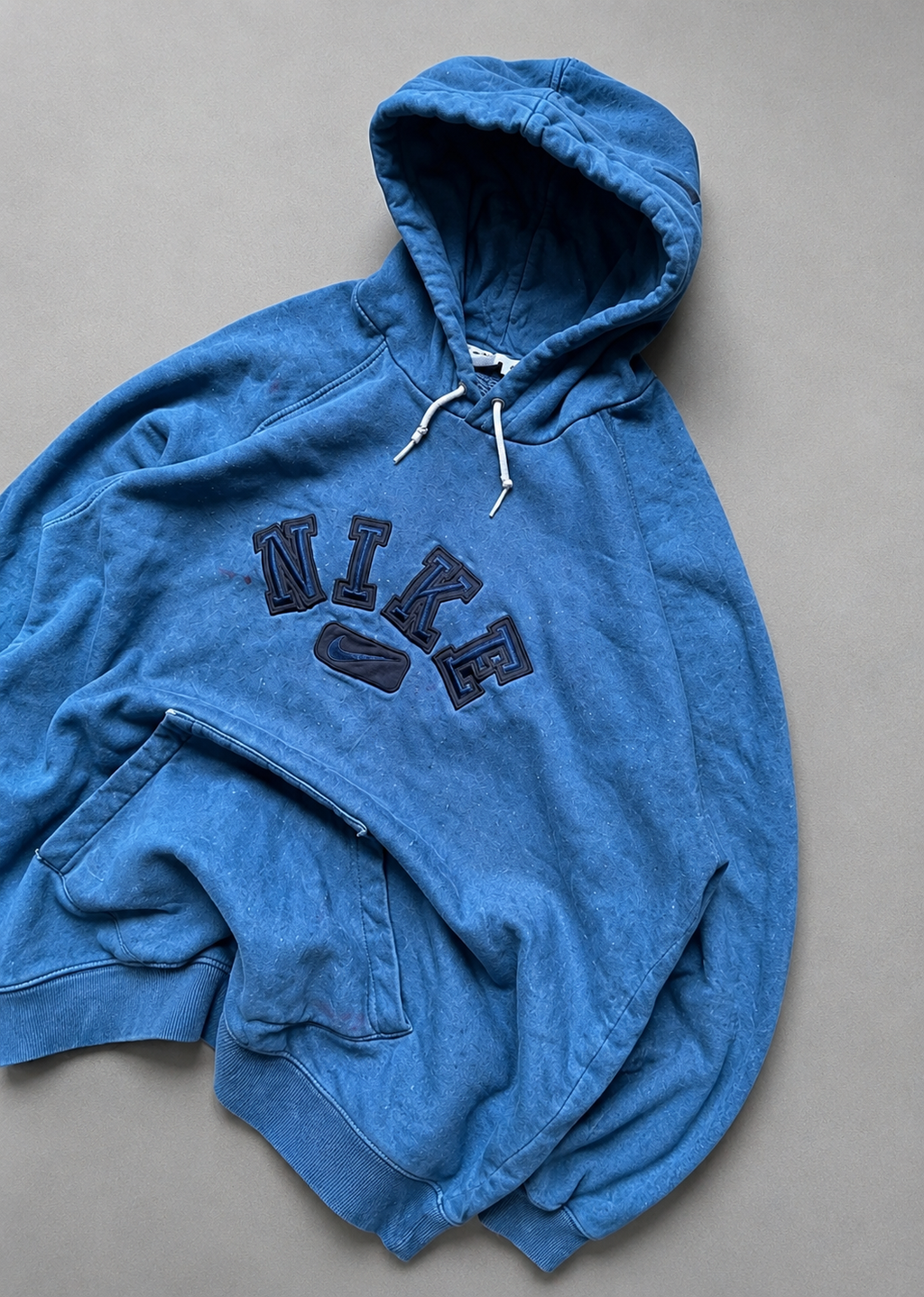 Vintage Nike Y2K Pullover Hoodie Blue