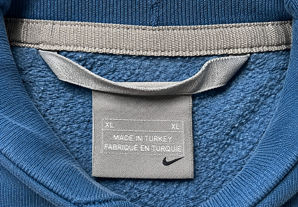 Vintage Nike Y2K Pullover Hoodie Blue