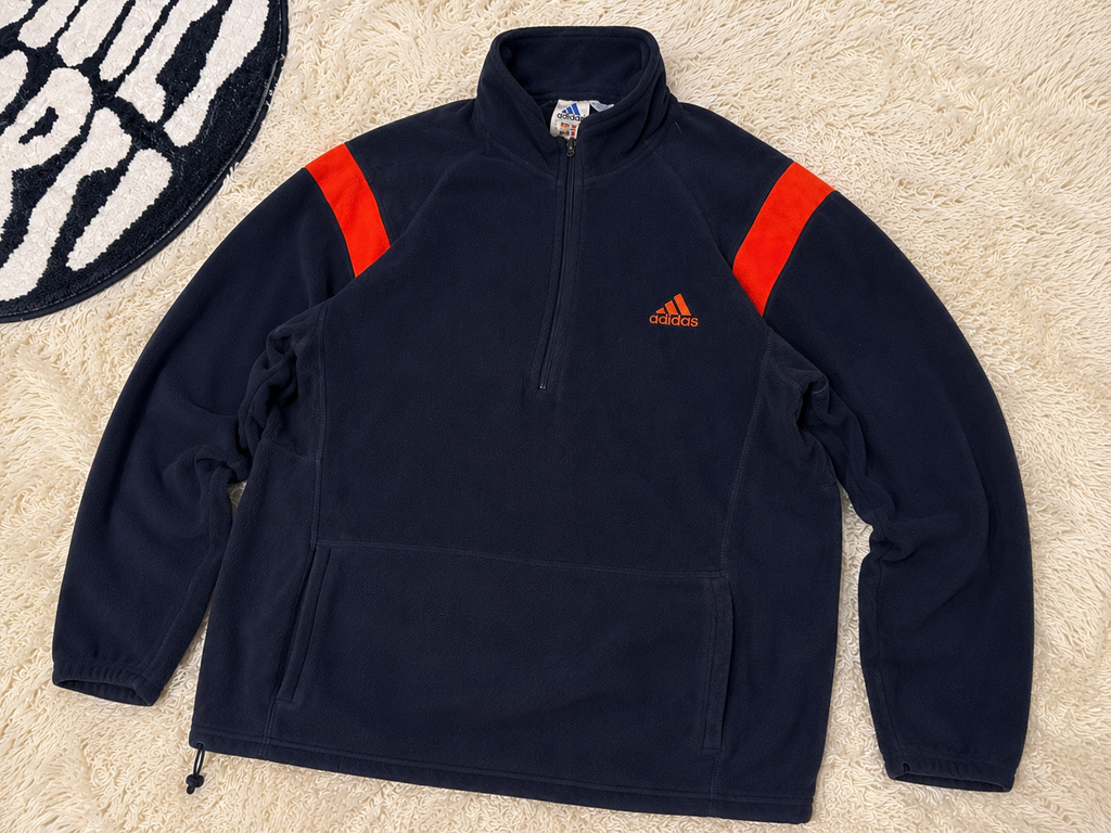 Adidas Quarter Zip Fleece Top