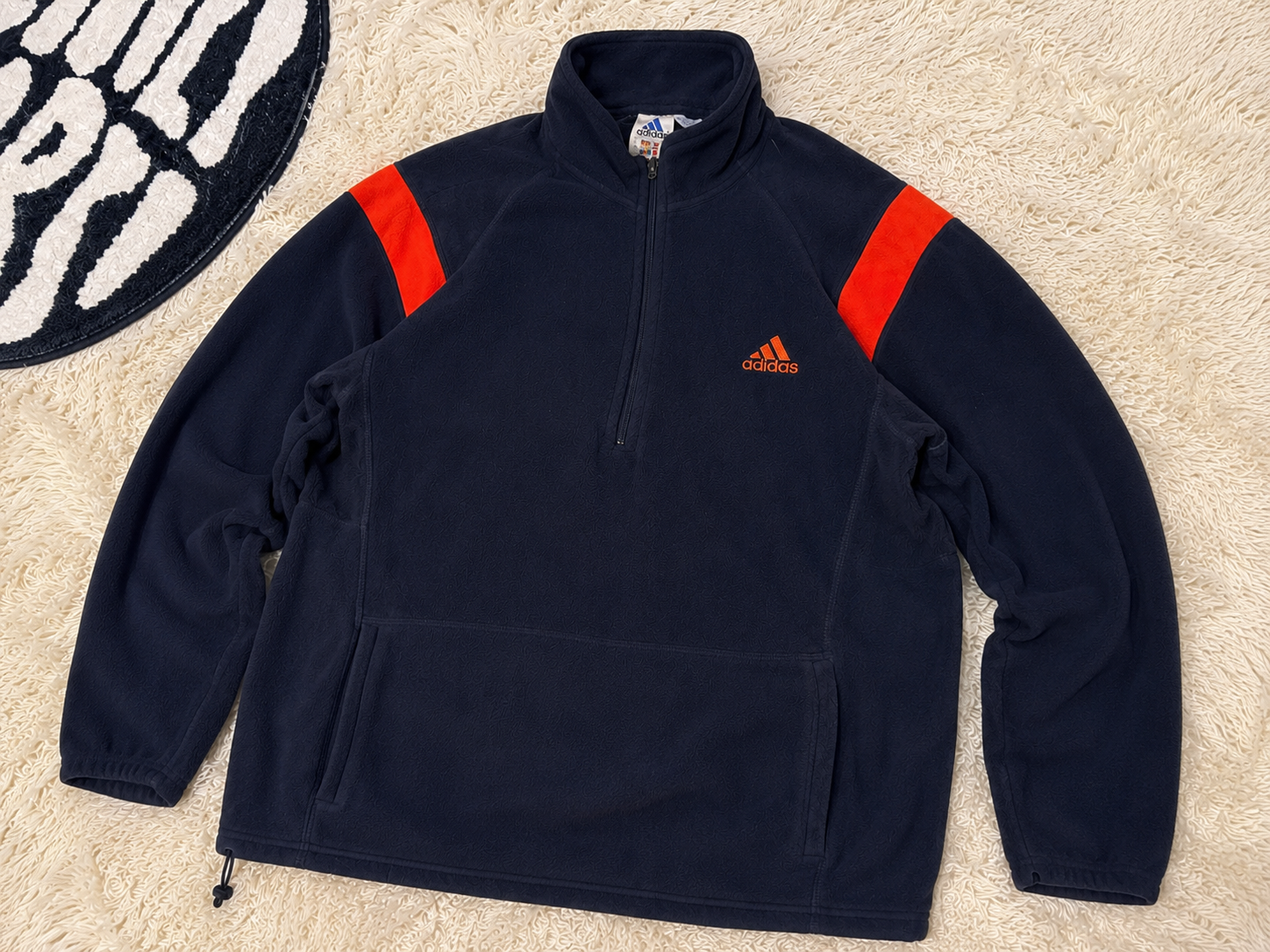 Adidas Quarter Zip Fleece Top