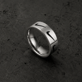 Stainless Steel Swoosh Ring