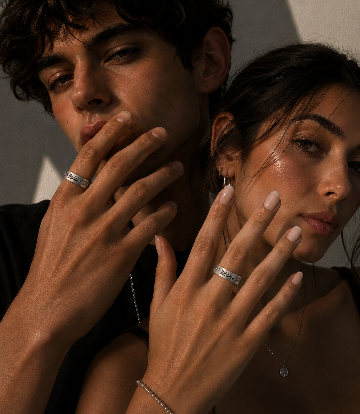 Y2K Marlboro Engraved Ring Stainless Steel